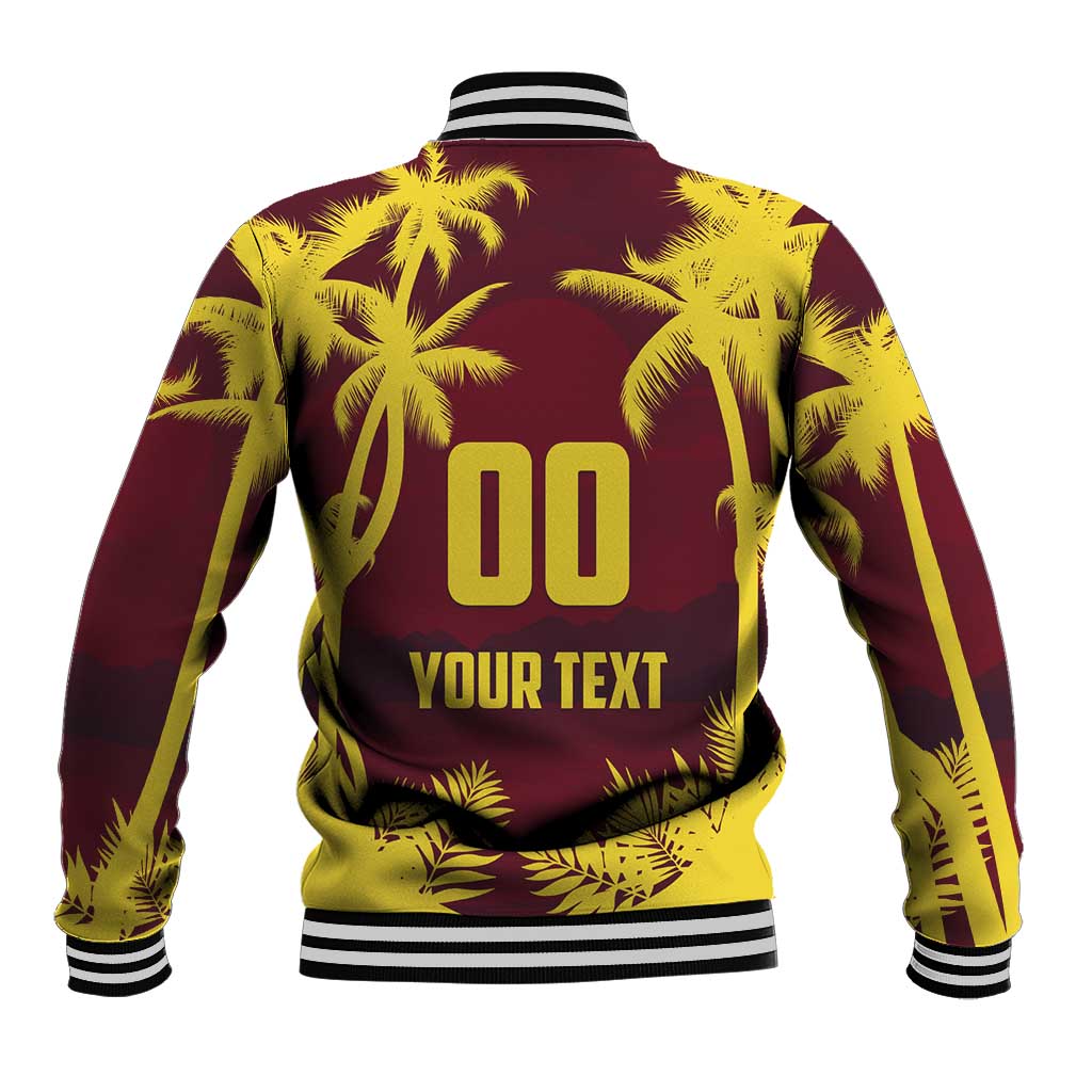 Custom Cricket 2026 West Indies Baseball Jacket WI Tropical Version