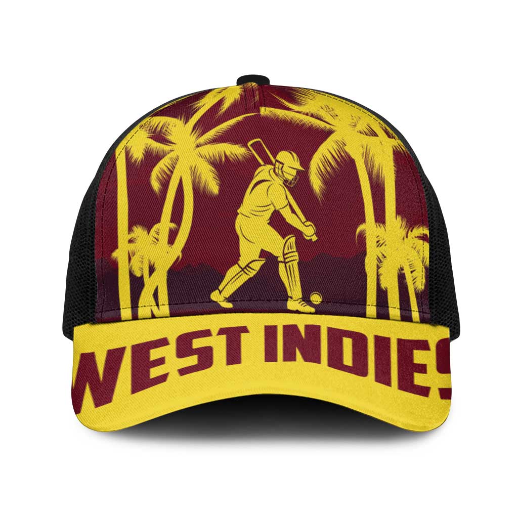 Cricket 2026 West Indies Baseball Net Cap WI Tropical Version