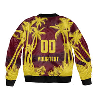 Custom Cricket 2026 West Indies Bomber Jacket WI Tropical Version