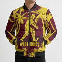 Custom Cricket 2026 West Indies Bomber Puffer Jacket WI Tropical Version