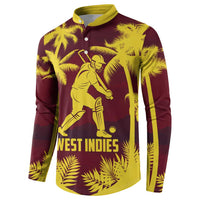 Custom Cricket 2026 West Indies Button Sweatshirt WI Tropical Version