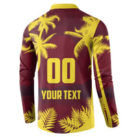 Custom Cricket 2026 West Indies Button Sweatshirt WI Tropical Version