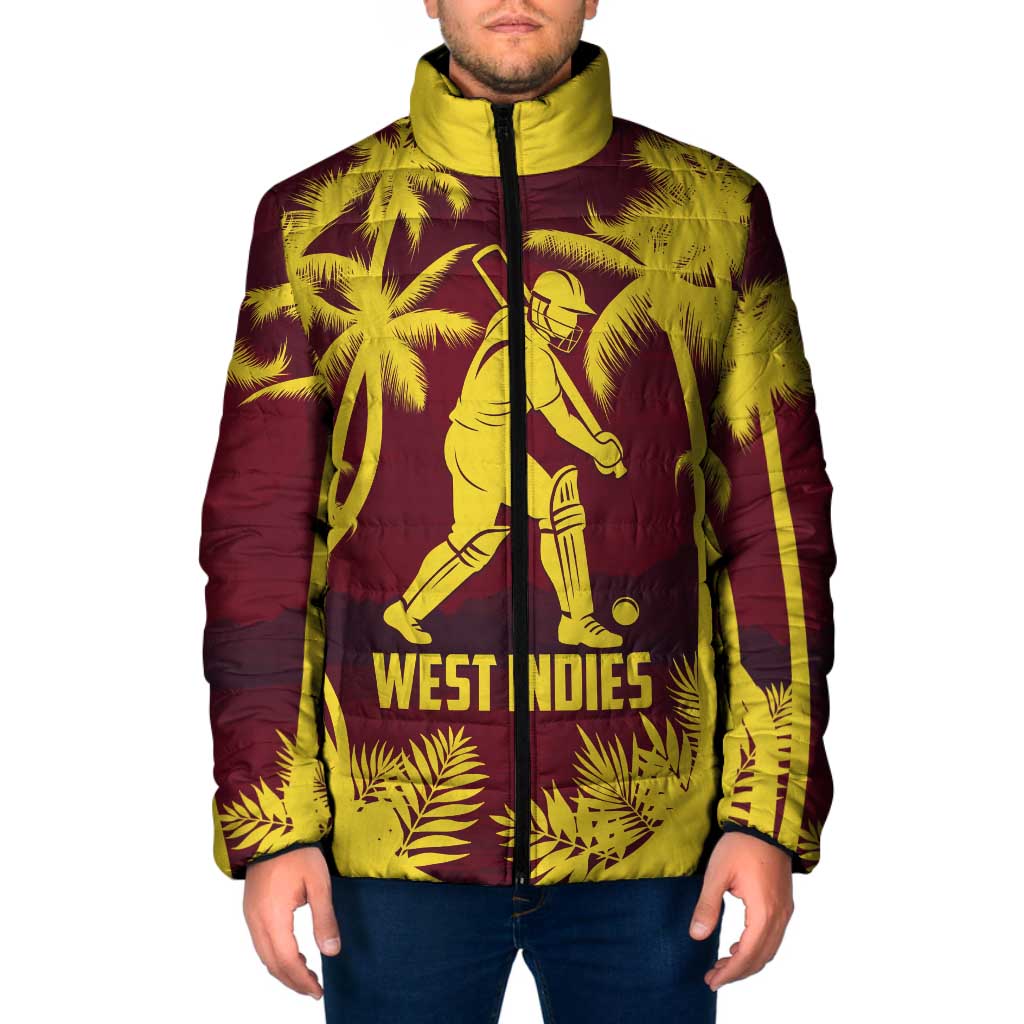 Custom Cricket 2026 West Indies Padded Jacket WI Tropical Version