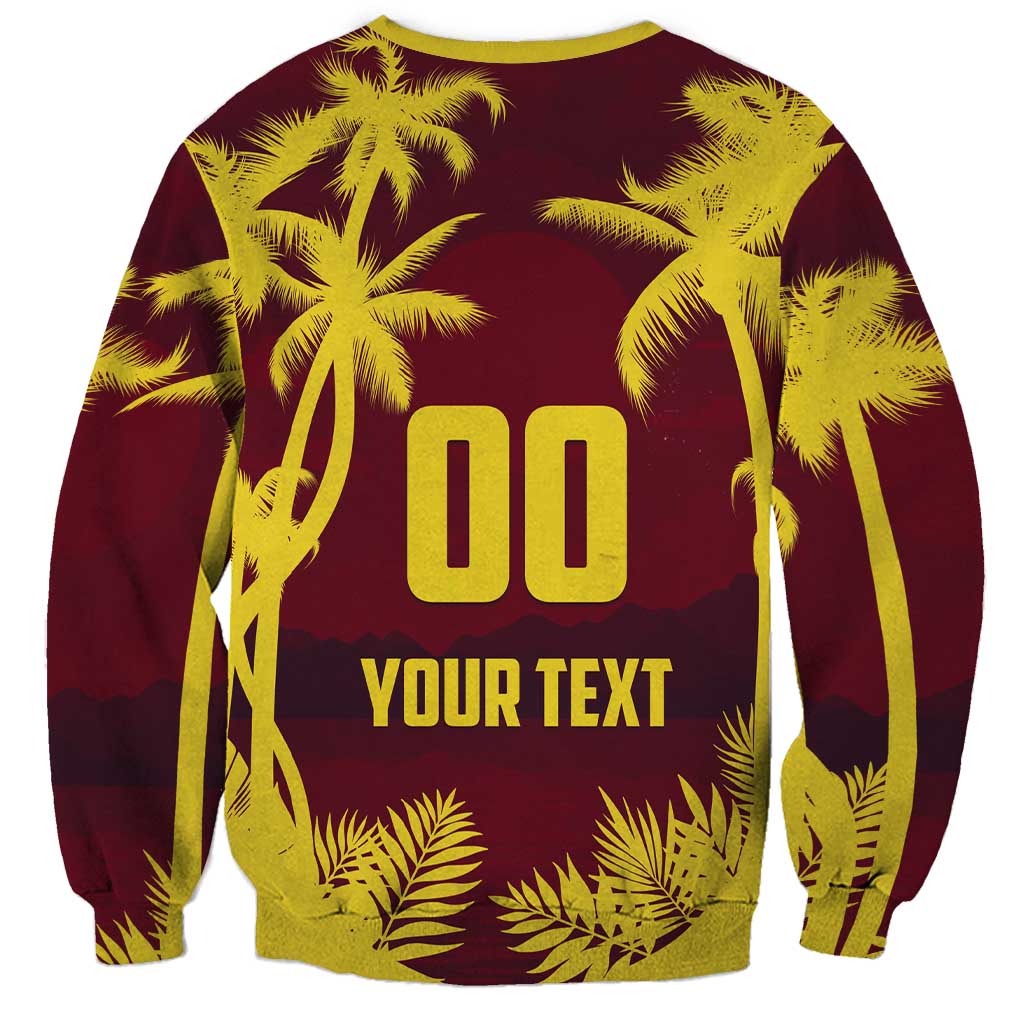 Custom Cricket 2026 West Indies Sweatshirt WI Tropical Version