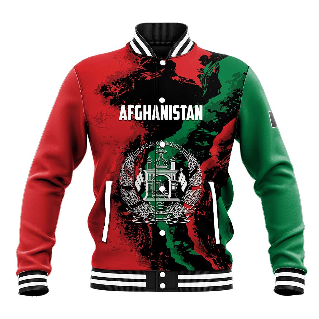 Personalized Afghanistan Baseball Jacket Grunge Style