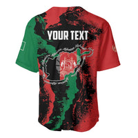Personalized Afghanistan Baseball Jersey Grunge Style
