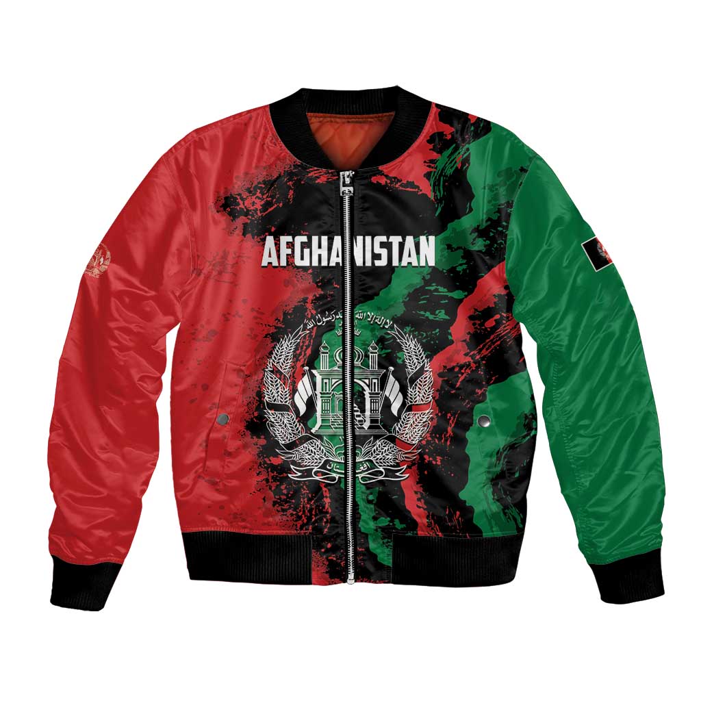 Personalized Afghanistan Bomber Jacket Grunge Style