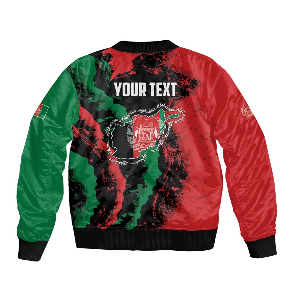 Personalized Afghanistan Bomber Jacket Grunge Style