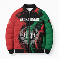 Personalized Afghanistan Bomber Puffer Jacket Grunge Style