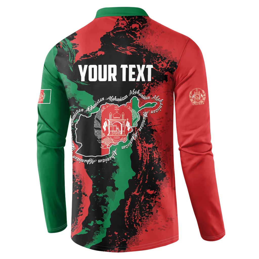 Personalized Afghanistan Button Sweatshirt Grunge Style