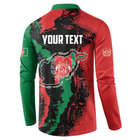 Personalized Afghanistan Button Sweatshirt Grunge Style