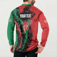 Personalized Afghanistan Button Sweatshirt Grunge Style