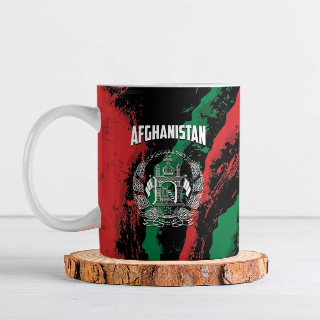 Personalized Afghanistan Ceramic Mug Grunge Style
