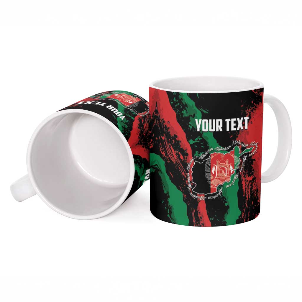 Personalized Afghanistan Ceramic Mug Grunge Style