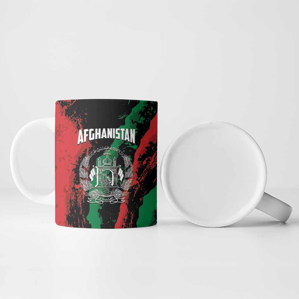 Personalized Afghanistan Ceramic Mug Grunge Style