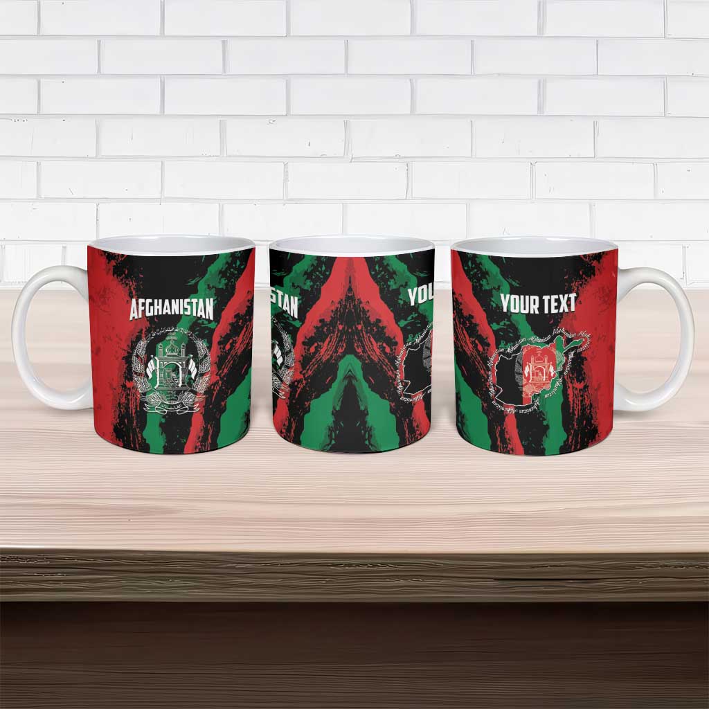 Personalized Afghanistan Ceramic Mug Grunge Style