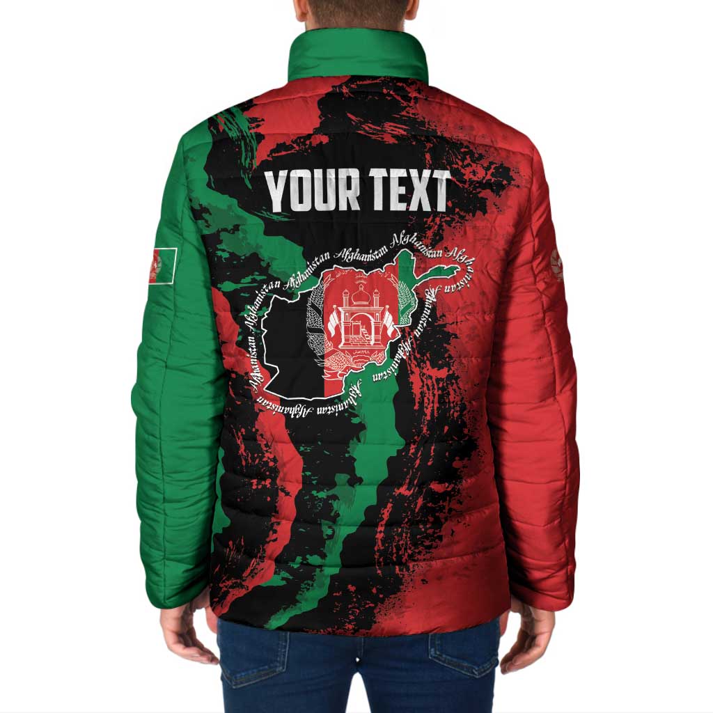 Personalized Afghanistan Padded Jacket Grunge Style