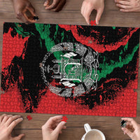 Afghanistan Puzzle Grunge Style