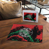 Afghanistan Puzzle Grunge Style