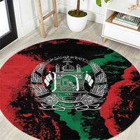Afghanistan Round Carpet Grunge Style