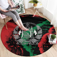 Afghanistan Round Carpet Grunge Style