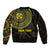 Ethiopia National Day Sleeve Zip Bomber Jacket Lion Of Judah African Pattern