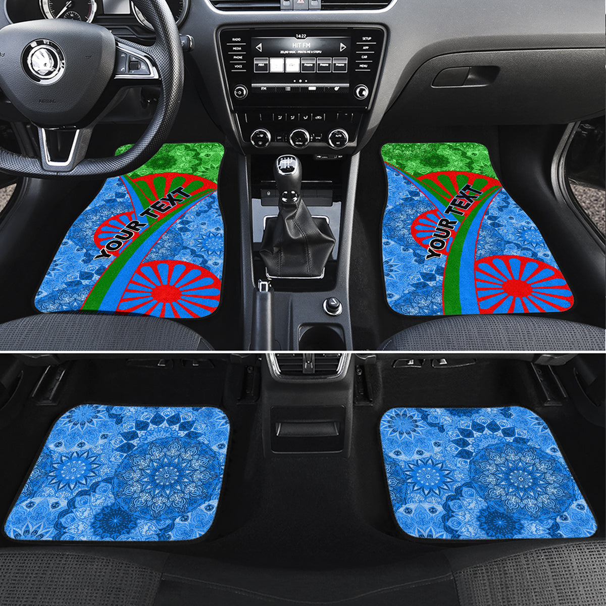 International Romani Day 2024 Car Mats Gypsy Pattern Tribal - Wonder Print Shop