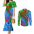 International Romani Day 2024 Couples Matching Mermaid Dress and Long Sleeve Button Shirt Gypsy Pattern Tribal