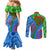 International Romani Day 2024 Couples Matching Mermaid Dress and Long Sleeve Button Shirt Gypsy Pattern Tribal