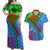 International Romani Day 2024 Couples Matching Off Shoulder Maxi Dress and Hawaiian Shirt Gypsy Pattern Tribal - Wonder Print Shop