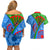 International Romani Day 2024 Couples Matching Off Shoulder Short Dress and Hawaiian Shirt Gypsy Pattern Tribal - Wonder Print Shop