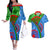 International Romani Day 2024 Couples Matching Off The Shoulder Long Sleeve Dress and Hawaiian Shirt Gypsy Pattern Tribal - Wonder Print Shop