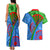 International Romani Day 2024 Couples Matching Tank Maxi Dress and Hawaiian Shirt Gypsy Pattern Tribal - Wonder Print Shop