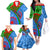 International Romani Day 2024 Family Matching Off The Shoulder Long Sleeve Dress and Hawaiian Shirt Gypsy Pattern Tribal - Wonder Print Shop