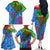 International Romani Day 2024 Family Matching Off The Shoulder Long Sleeve Dress and Hawaiian Shirt Gypsy Pattern Tribal - Wonder Print Shop