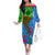 International Romani Day 2024 Family Matching Off The Shoulder Long Sleeve Dress and Hawaiian Shirt Gypsy Pattern Tribal - Wonder Print Shop