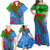 International Romani Day 2024 Family Matching Off Shoulder Maxi Dress and Hawaiian Shirt Gypsy Pattern Tribal - Wonder Print Shop