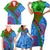 International Romani Day 2024 Family Matching Short Sleeve Bodycon Dress and Hawaiian Shirt Gypsy Pattern Tribal - Wonder Print Shop