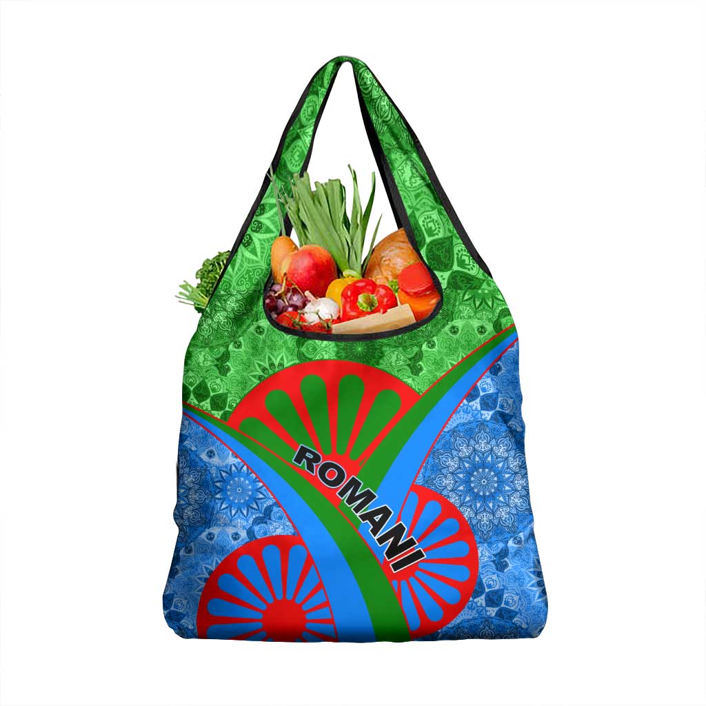 International Romani Day 2024 Grocery Bag Gypsy Pattern Tribal