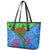 International Romani Day 2024 Leather Tote Bag Gypsy Pattern Tribal - Wonder Print Shop