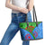 International Romani Day 2024 Leather Tote Bag Gypsy Pattern Tribal - Wonder Print Shop