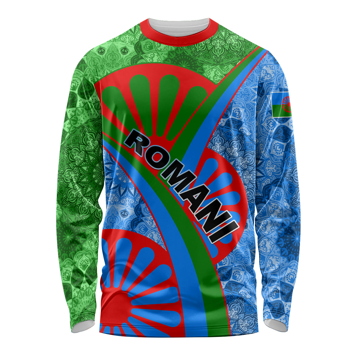 International Romani Day 2024 Long Sleeve Shirt Gypsy Pattern Tribal - Wonder Print Shop