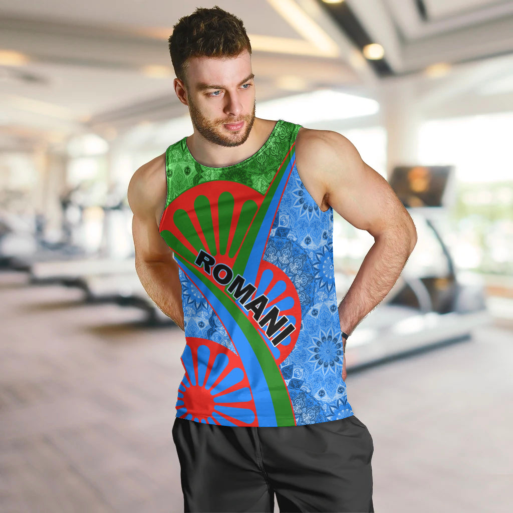 International Romani Day 2024 Men Tank Top Gypsy Pattern Tribal - Wonder Print Shop