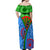 International Romani Day 2024 Off Shoulder Maxi Dress Gypsy Pattern Tribal - Wonder Print Shop