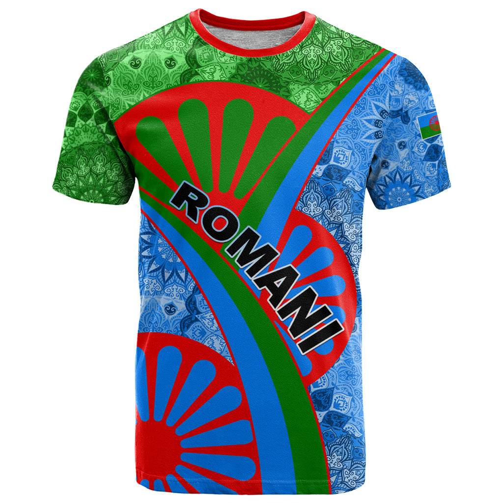 International Romani Day 2024 T Shirt Gypsy Pattern Tribal - Wonder Print Shop