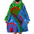 International Romani Day 2024 Wearable Blanket Hoodie Gypsy Pattern Tribal - Wonder Print Shop