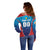 Custom Turks and Caicos Islands Rugby Off Shoulder Sweater TCI Team Come On