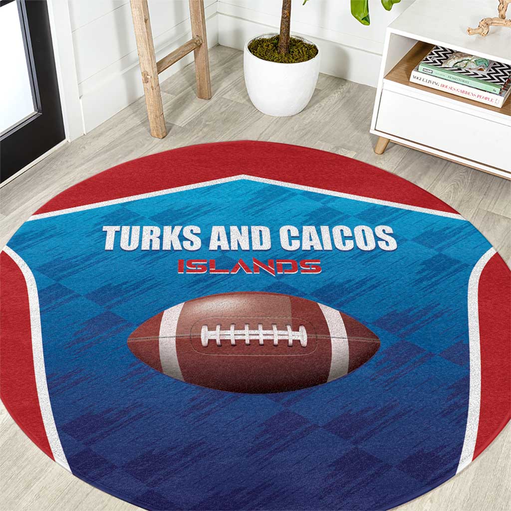 Turks and Caicos Islands Rugby Round Carpet TCI Team Come On