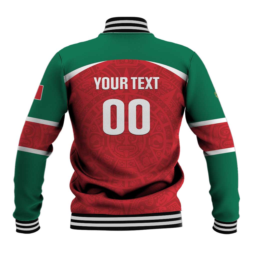 Custom Baseball Mexico Diablos Rojos Baseball Jacket Red Devils Aztec Pattern