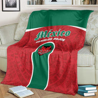 Baseball Mexico Diablos Rojos Blanket Red Devils Aztec Pattern